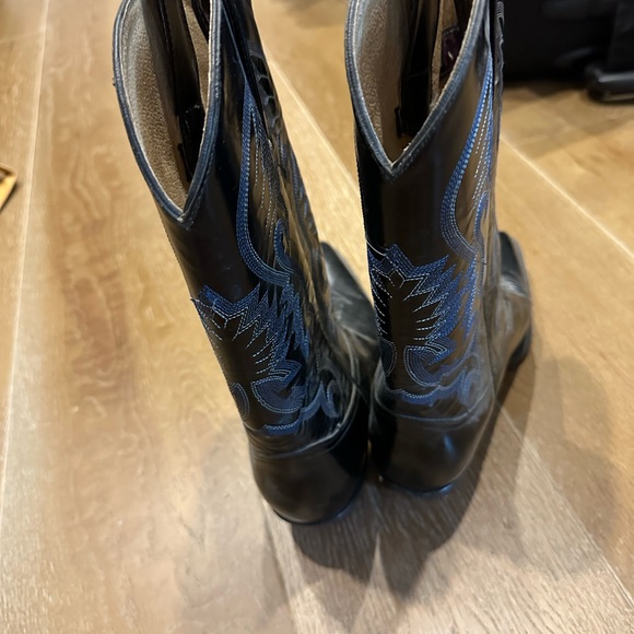 Pastizal women’s black and blue cowboy boots size 8 - Picture 4 of 7